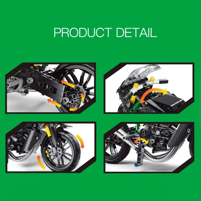 Mould King 23002 KAWASAKI H2R Technic