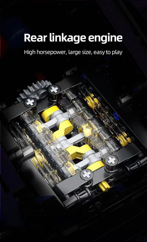 1:10 Building block sports car Technic 66623