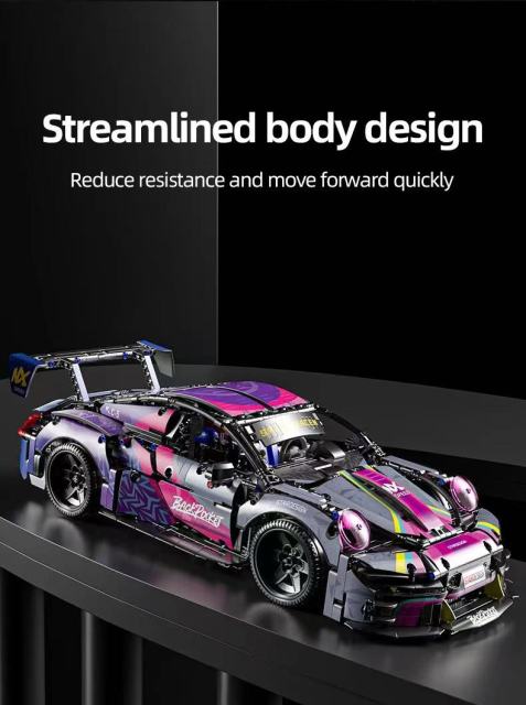 1:10 Building block sports car Technic 66623