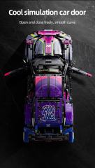 1:10 Building block sports car Technic 66623