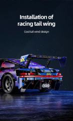 1:10 Building block sports car Technic 66623
