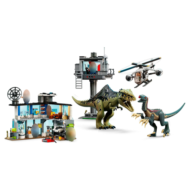 Giganotosaurus & Therizinosaurus Attack Jurassic World Movie & Game 76949
