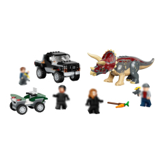 Triceratops Pick-up Truck Ambush Jurassic World Movie & Game 76950