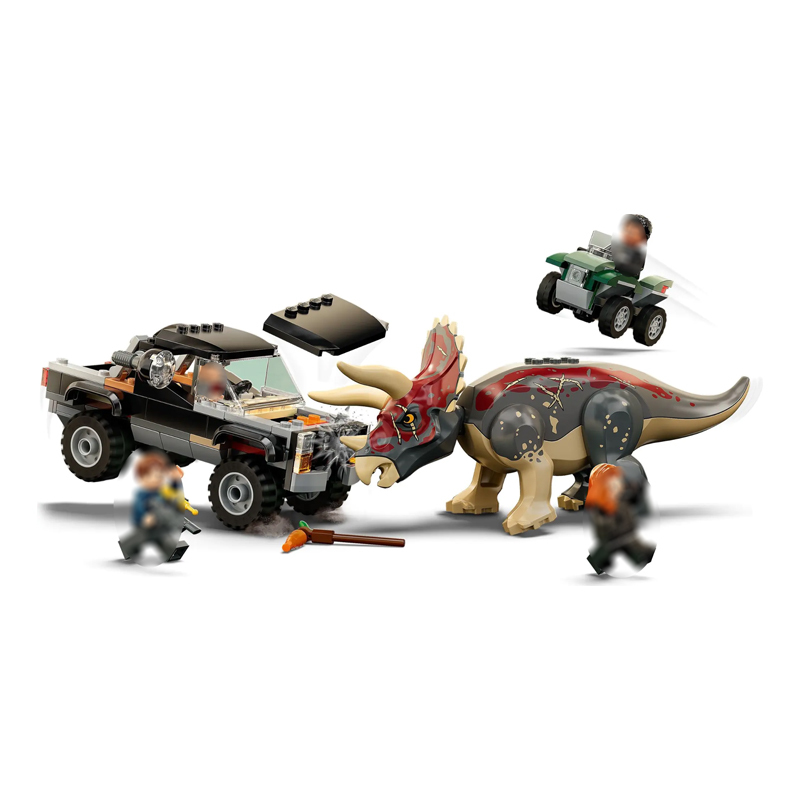 Triceratops Pick-up Truck Ambush Jurassic World Movie & Game 76950