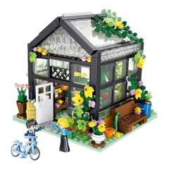 Forange Architecture Art and Craft Dream Cottage Flower shop 579 PCS block toy FC8501