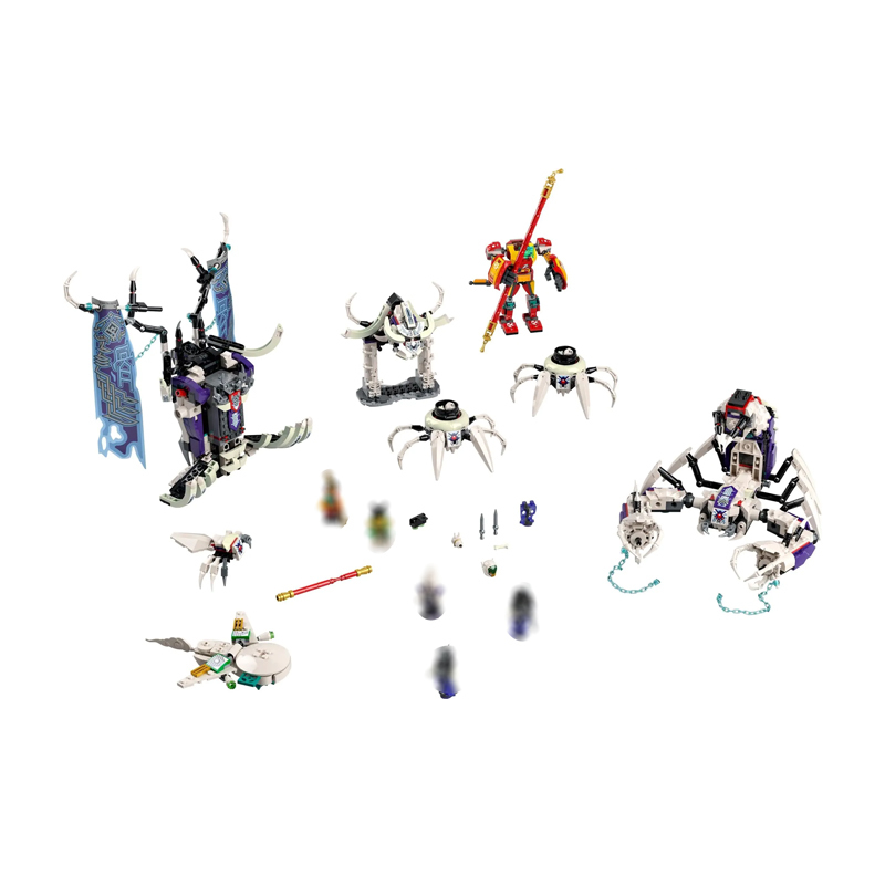 1:1 Set Monkie Kid Movie The Bone Demon 1375  PCS block toys 80028