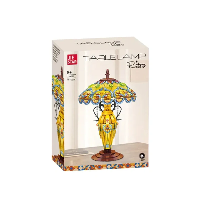 JIESTAR Creator Art and Craft Retro Table Lamp 1570 PCS block toys JJ9081