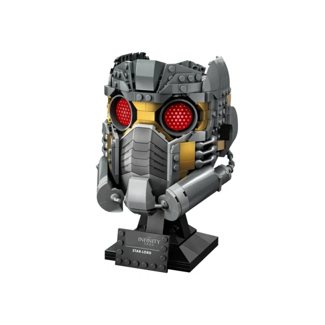 1:1 Set Marvel Movie Star-Lord's Helmet 692 PCS block toys 76251