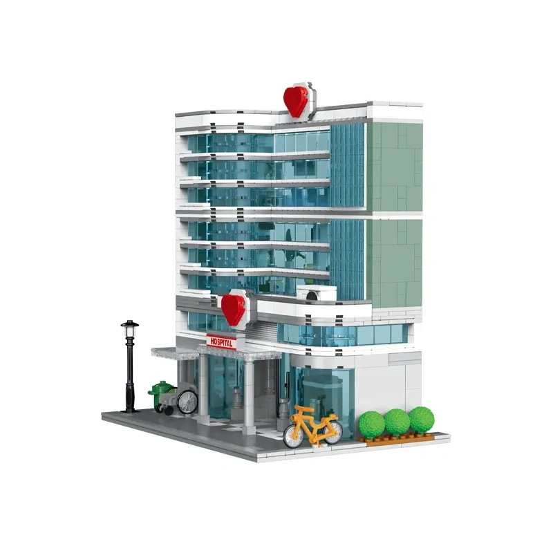 XMORK Creator Buildings Cities Hospital 1350 PCS block toys 20121