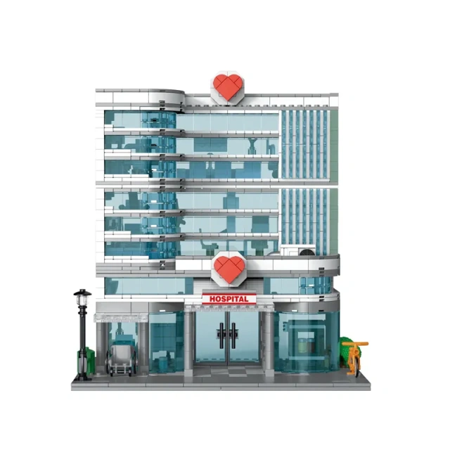 XMORK Creator Buildings Cities Hospital 1350 PCS block toys 20121