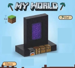 Magnetic block Minecraft Movie Portals 32PCS block toys 034