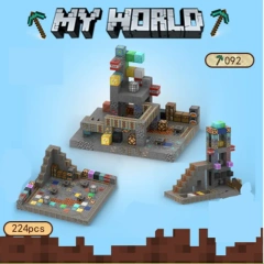 Magnetic block Minecraft Movie A portal in the jungle 224PCS block toys 092