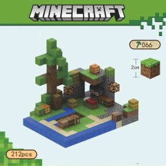 Magnetic block Minecraft Movie Rich Harvest Farm 212PCS block toys 066