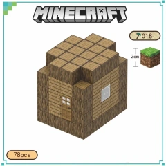 Magnetic block Minecraft Movie House 1 78PCS block toys 016