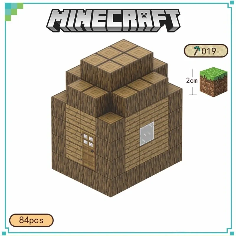 Magnetic block Minecraft Movie Building foundation style 78PCS block toys 018/ 019/ 020