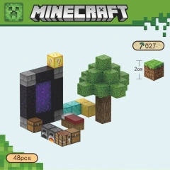 Magnetic block Minecraft Movie Gaming Portal Series 32PCS block toys 034/027/037/043
