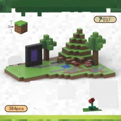 Magnetic block Minecraft Movie Gaming Portal Series 32PCS block toys 034/027/037/043