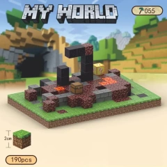Magnetic block Minecraft Movie Gaming Portal Series 32~384PCS block toys 034/027/037/043/055