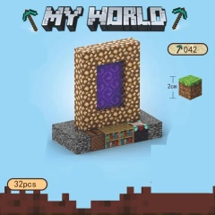 Magnetic block Minecraft Movie Gaming Portal Series 32~384PCS block toys 034/027/037/043/042/055