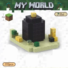Magnetic block Minecraft Movie Gaming The obsidian house 192PCS block toys 056