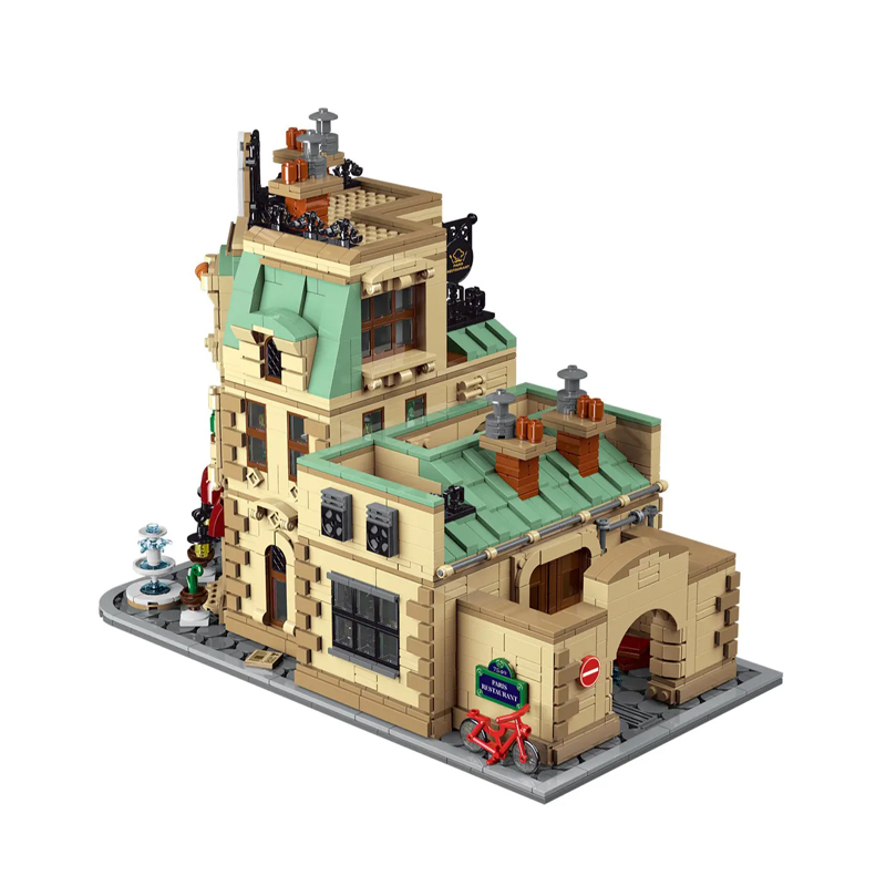 【Pre-sale】XMORK Creator Buildings Parisian Restaurant 3104 PCS block toys 10212