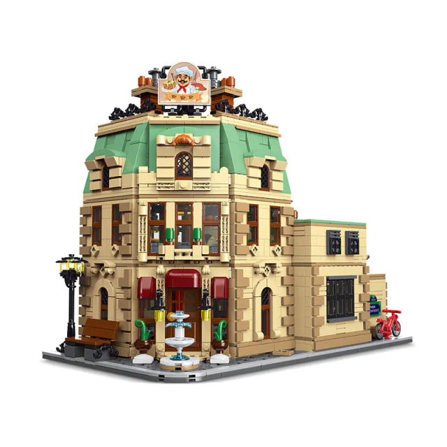 【Pre-sale】XMORK Creator Buildings Parisian Restaurant 3104 PCS block toys 10212