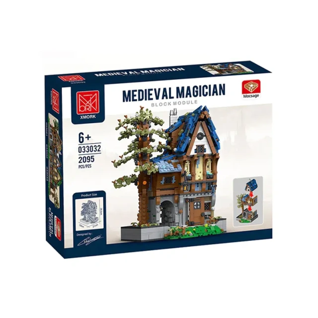 XMORK Historical Buildings Medieval Magician 2095 PCS block toys 033032