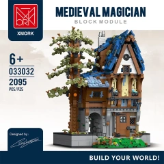 XMORK Historical Buildings Medieval Magician 2095 PCS block toys 033032
