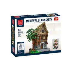 XMORK Historical Buildings Medieval BlackSmith 1991 PCS block toys 033031