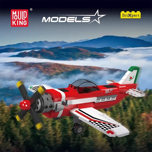 Mould King Technic Vehicl Racing Airplane 470 PCS block toys 24058