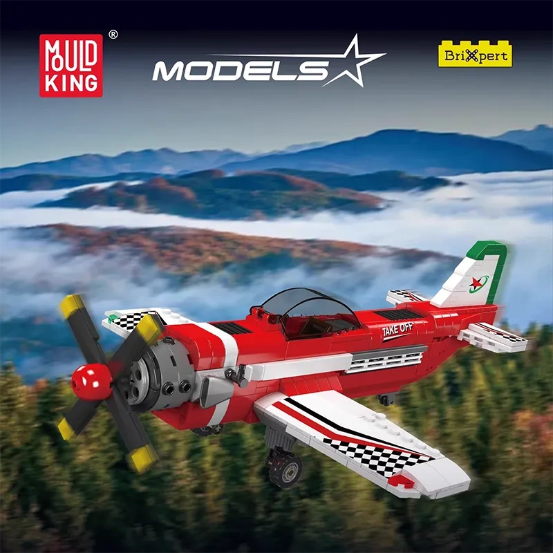 Mould King Technic Vehicl Racing Airplane 470 PCS block toys 24058