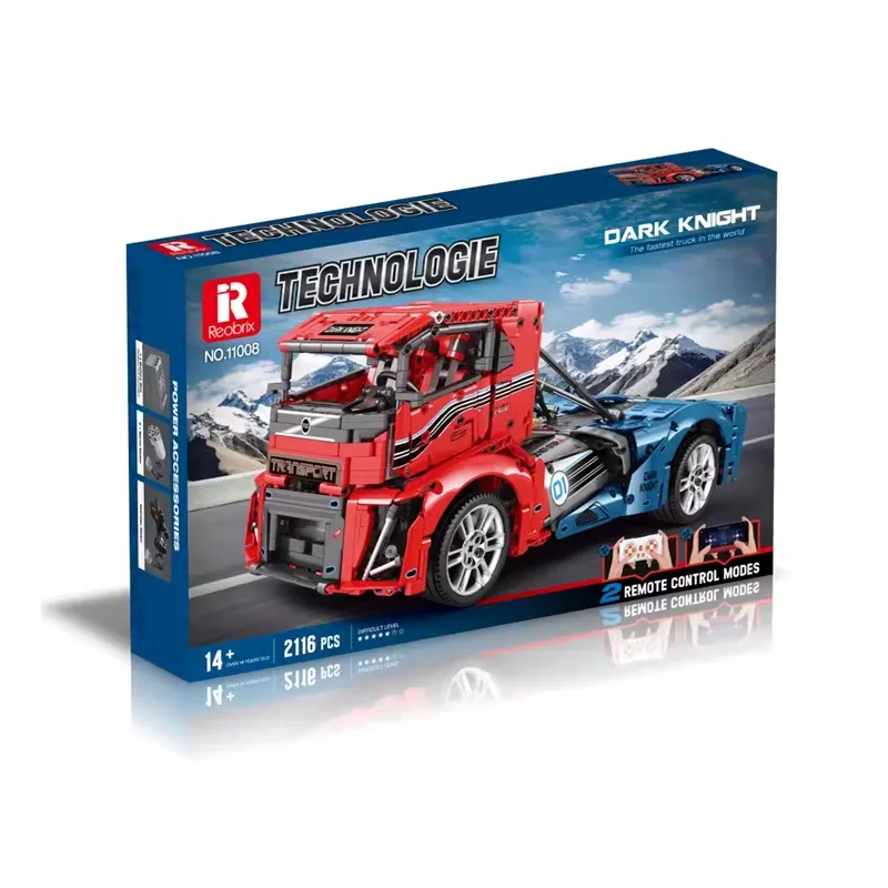 Reobrix Technic Car Volvo Iron Knight truck 928 PCS block toys 11008