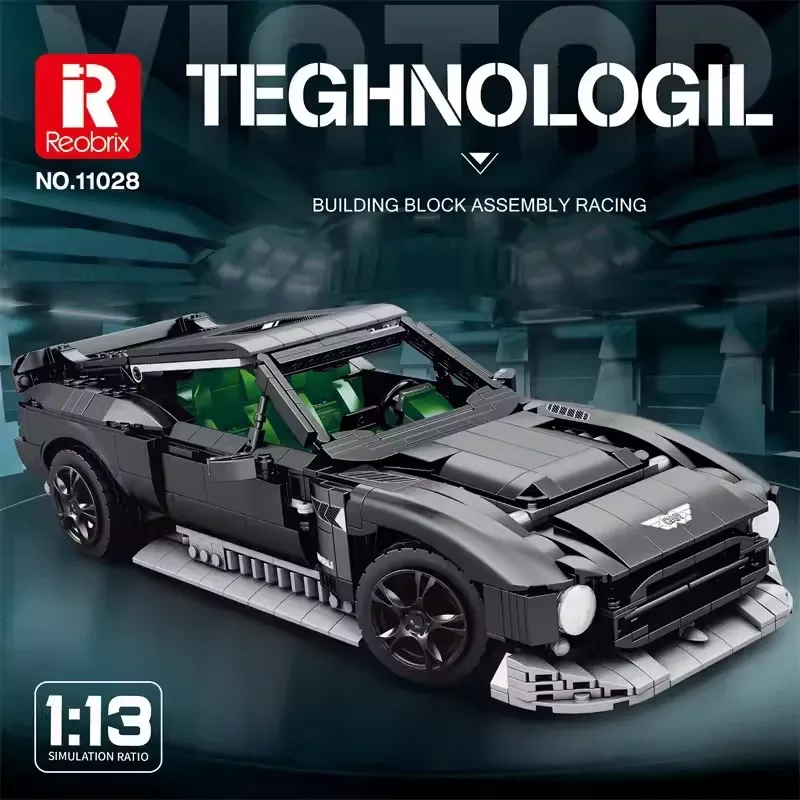 Reobrix Technic Car Aston Martin Victor 1638 PCS block toys 11028