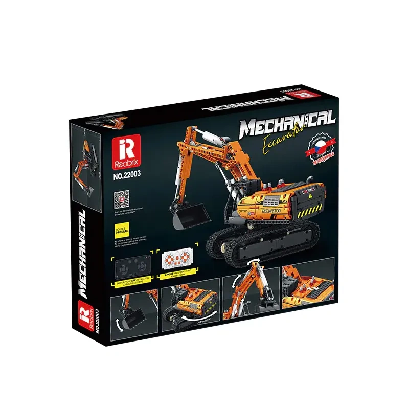 Reobrix Technic Car Mechanical Excavator 1106 PCS block toys 22003