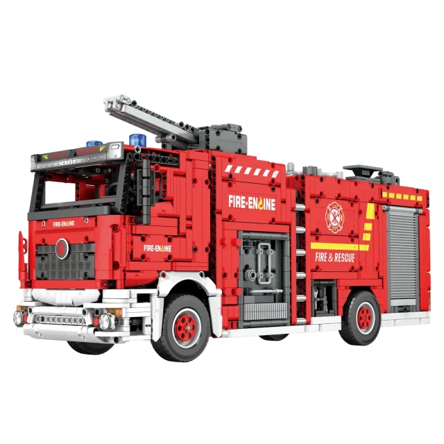 Reobrix Technic Car Fire Ladder Truck 2888 PCS block toys 22008