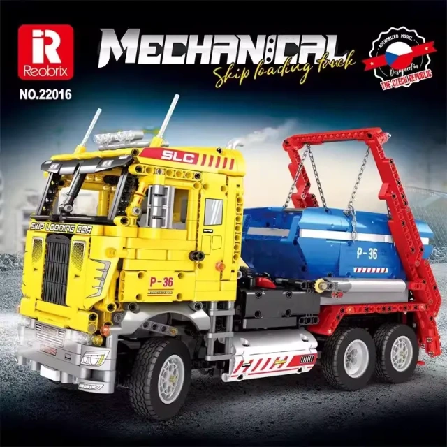 Reobrix Technic Car Ship Loading Truck 1918 PCS block toys 22016