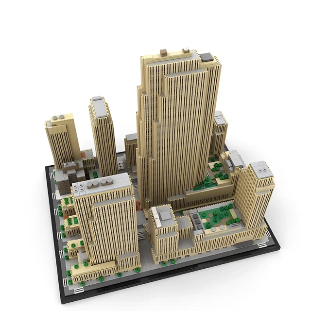 MOC Architecture Building Rockefeller Center 5999 PCS block toys 178781