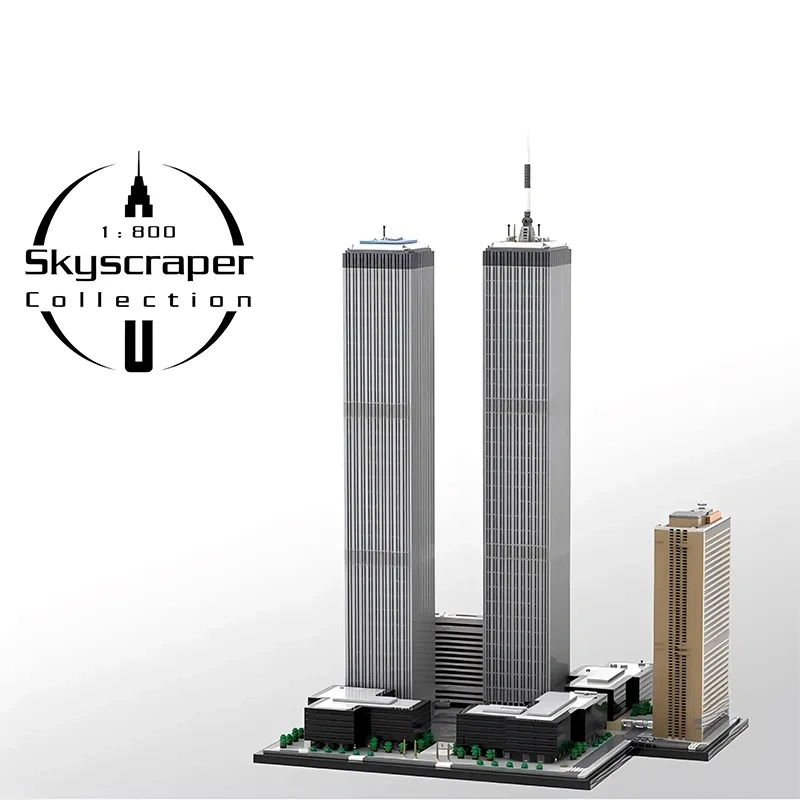 MOC Architecture Building The World Trade Center Complex 7124 PCS block toys 177998