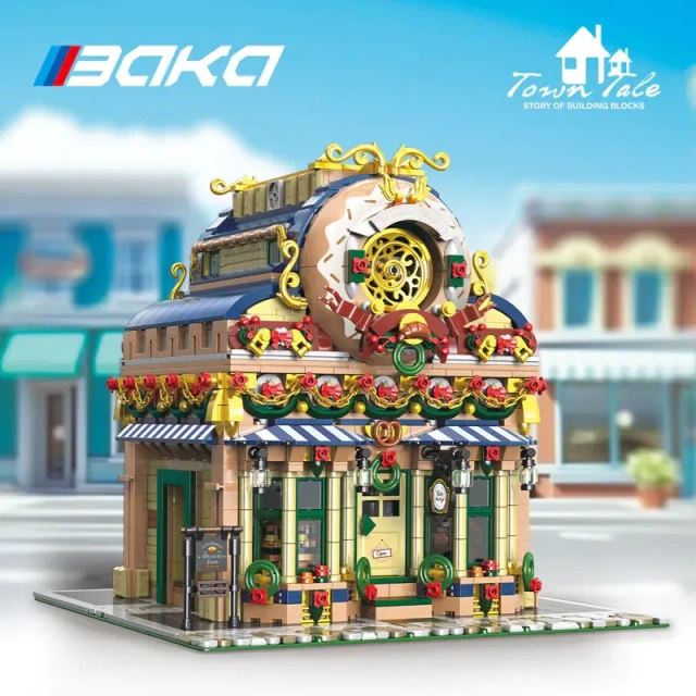 BaKa Creator Buildings Donut Dessert Workshop 3945 PCS block toys 33202