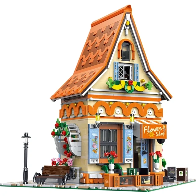 BaKa Creator Buildings Florist、Magic Flower Workshop 2445 PCS block toys 33206