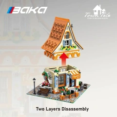 BaKa Creator Buildings Florist、Magic Flower Workshop 2445 PCS block toys 33206