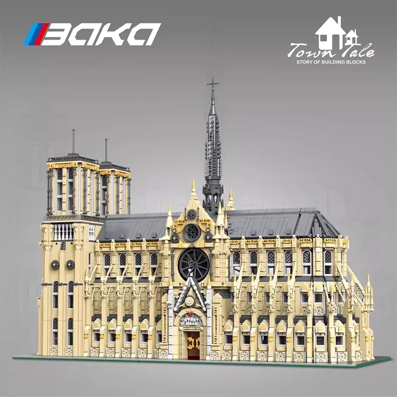 BaKa Architecture Creator Buildings Notre Dame de Paris 8225 PCS block toys 33213