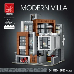 XMORK Creator Buildings 'CUBE' Villa modular 3433PSC block toys 10204