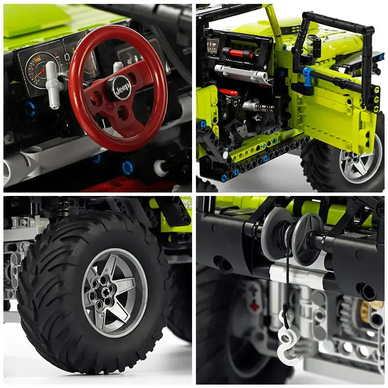 LEIER Technic Car Jeep Wrangler Rubicon 2342 PCS block toys LE-J902