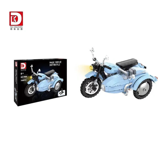 【Pre-sale】DK Creator Car Sidecar motorcycle 700 PCS block toys 7038