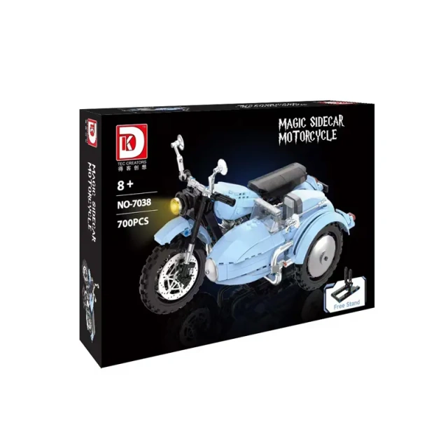 【Pre-sale】DK Creator Car Sidecar motorcycle 700 PCS block toys 7038