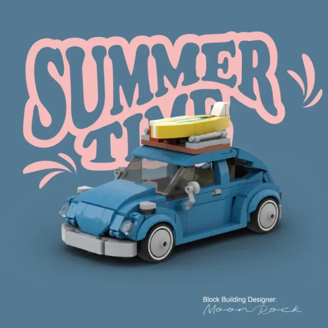 POWERBLOCK Creator Car Summer Time：Beetle Camper 347 pcs PB8805