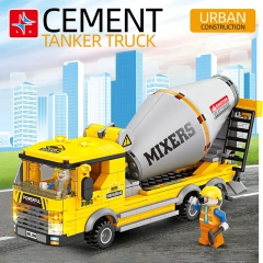 LX City Car Cement truck 320 ±PCS block toys 105/106