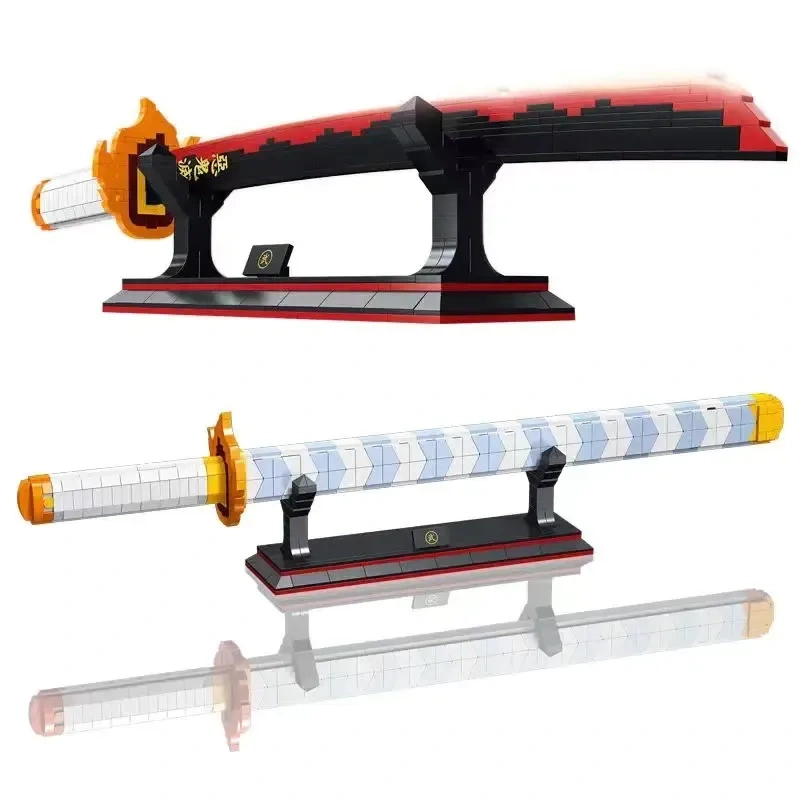DK Creator Movie Demon Slayer Rengoku Kyoujurou Sun Blade 790 PCS block toys 1503