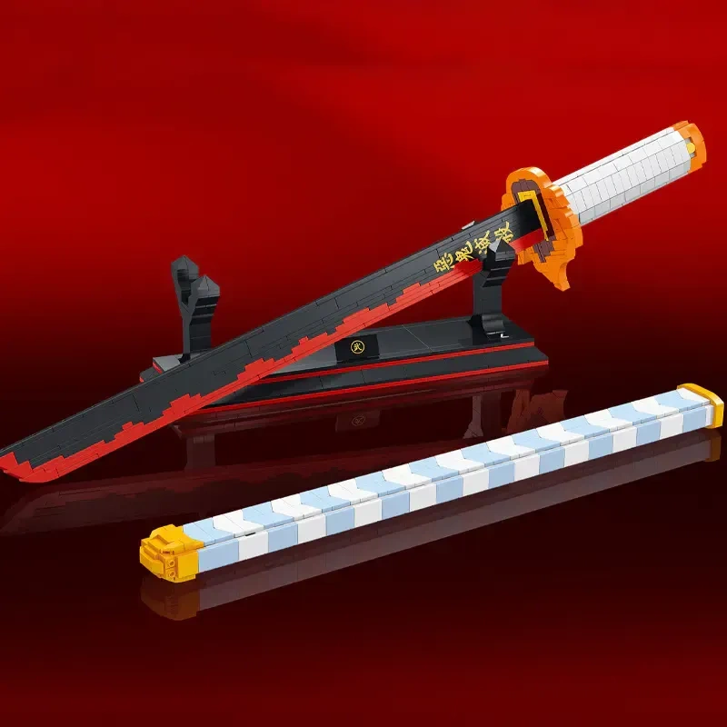 DK Creator Movie Demon Slayer Rengoku Kyoujurou Sun Blade 790 PCS block toys 1503